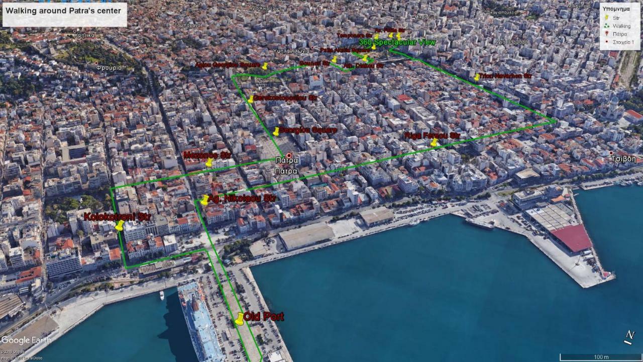 360 Spectacular View Apartment Patras Bagian luar foto
